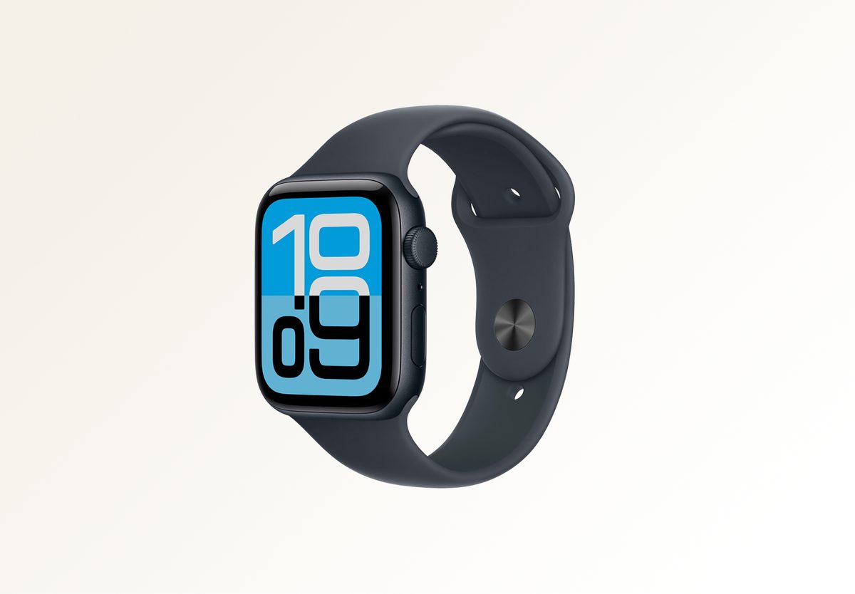 Умные часы Apple Watch SE 3 44mm Midnight Aluminium, Sport Band Midnight, S/M, превью следующего фото