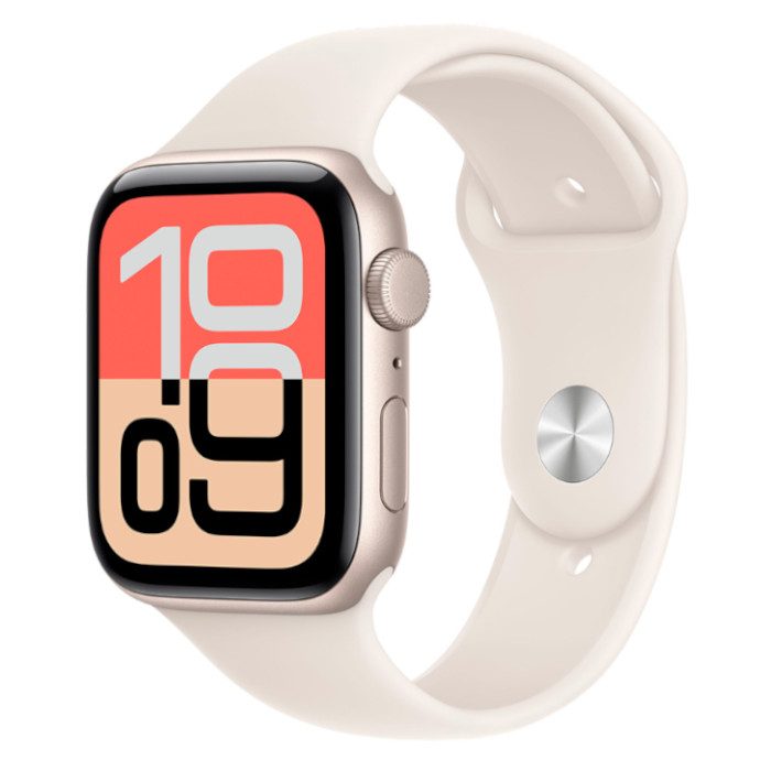 Умные часы Apple Watch SE 3 44mm Starlight Aluminium, Sport Band, S/M