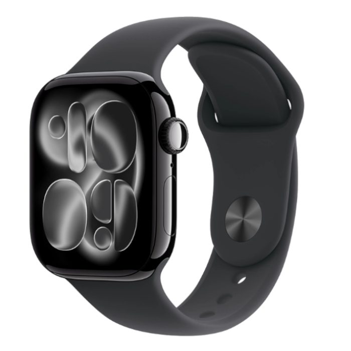 Умные часы Apple Watch Series 11 42mm Jet Black Aluminium, Sport Band Black, S/M