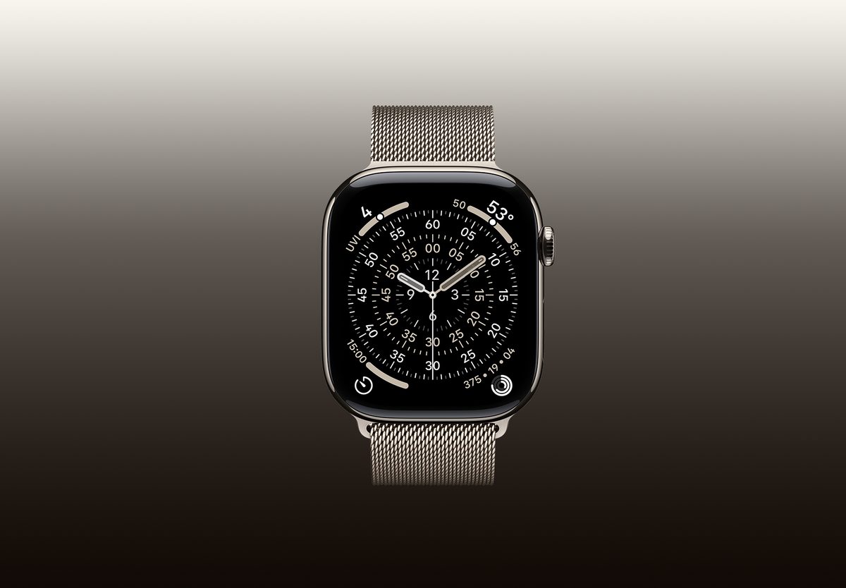 Умные часы Apple Watch Series 11 46mm Natural Titanium, Milanese Loop Natural, M/L, фото 3