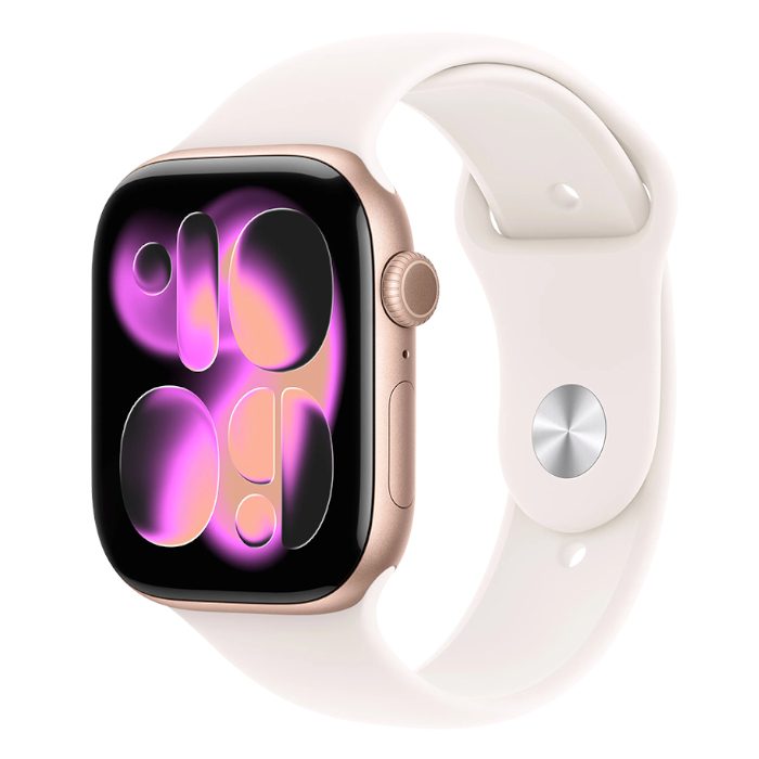 Умные часы Apple Watch Series 11 46mm Rose Gold Aluminium, Sport Band Light Blush, S/M