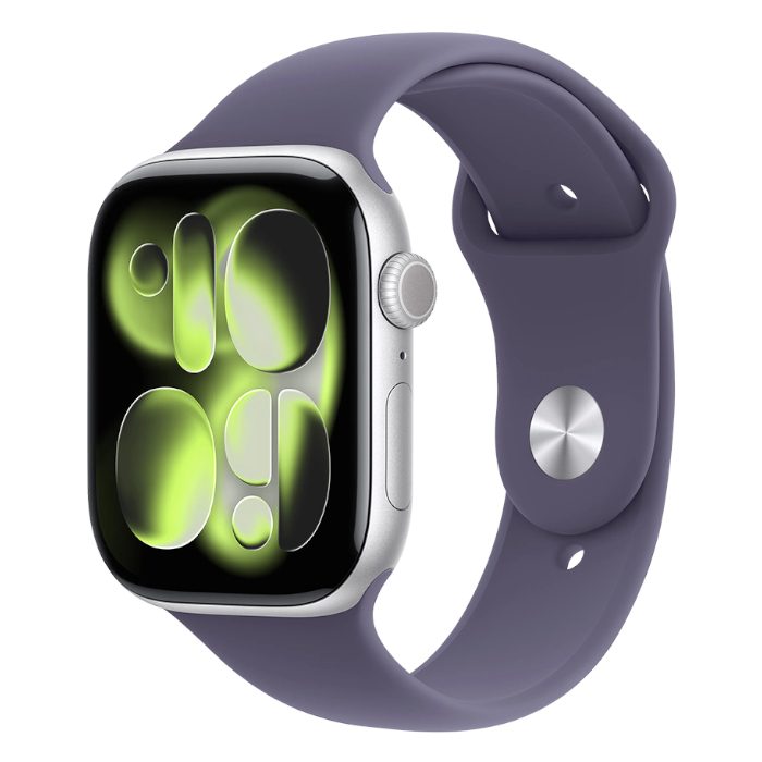 Умные часы Apple Watch Series 11 46mm Silver Aluminium, Sport Band Purple Fog, M/L