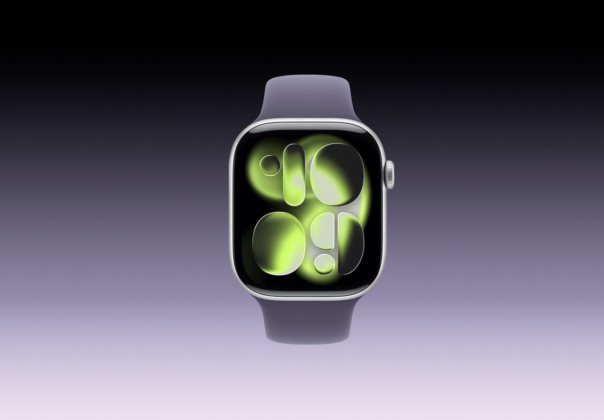 Умные часы Apple Watch Series 11 46mm Silver Aluminium, Sport Band Purple Fog, S/M, фото 3