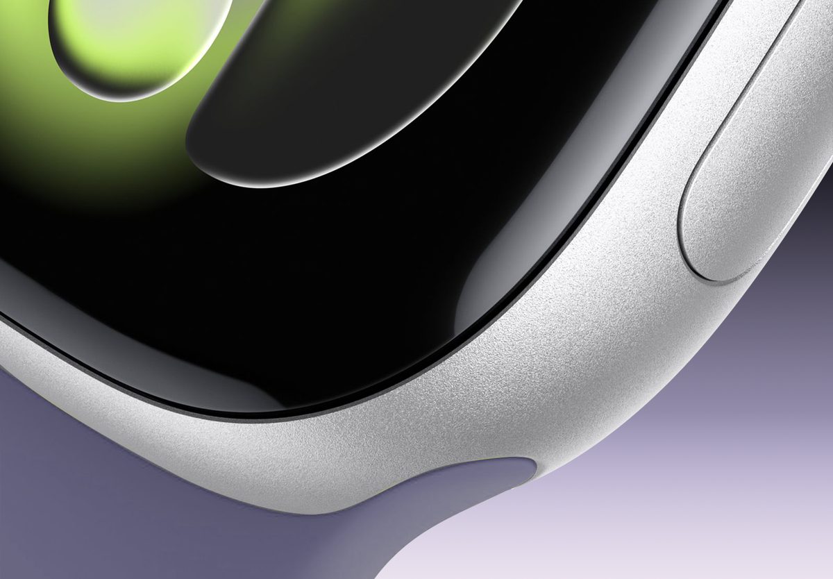 Умные часы Apple Watch Series 11 46mm Silver Aluminium, Sport Band Purple Fog, S/M, превью предыдущего фото