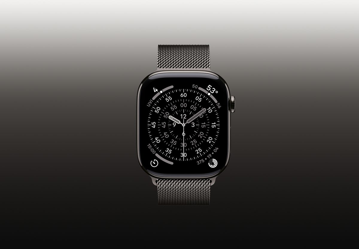Умные часы Apple Watch Series 11 46mm Slate Titanium, Milanese Loop Slate, S/M, фото 3