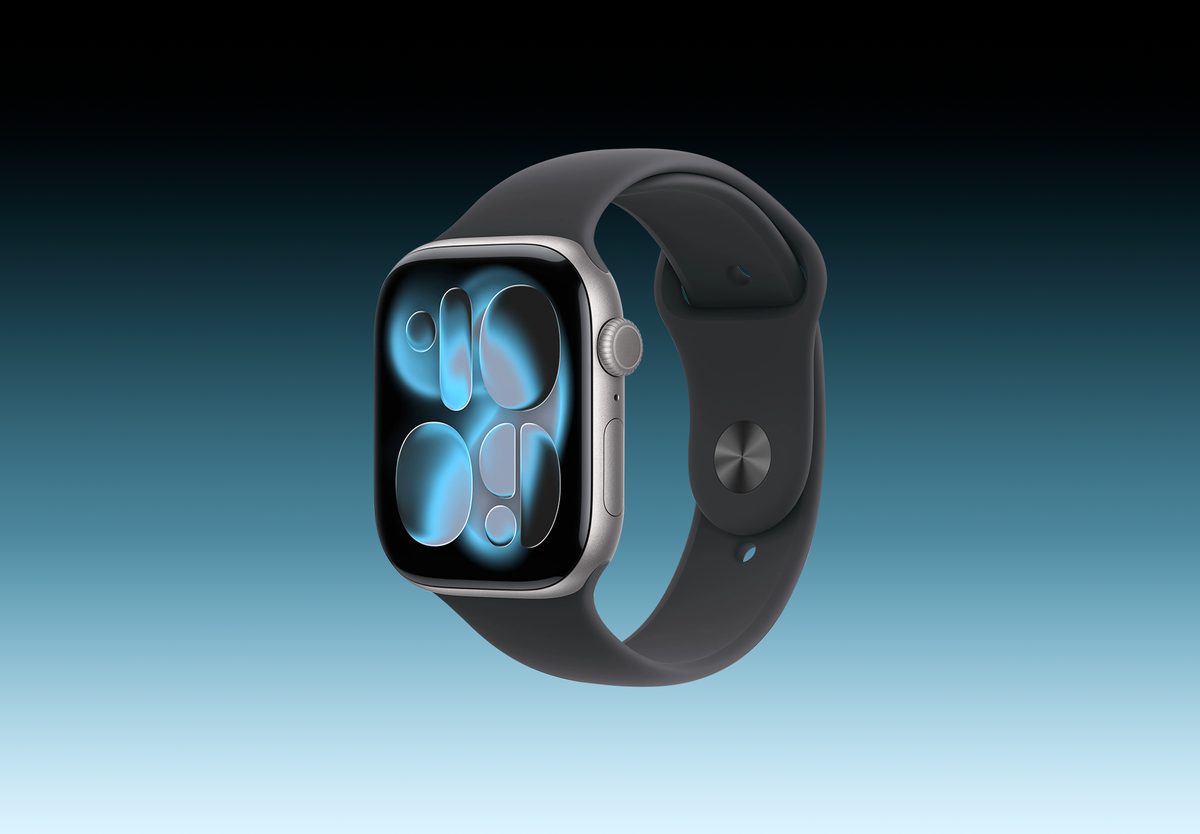 Умные часы Apple Watch Series 11 46mm Space Grey Aluminium, Sport Band Black, S/M, превью следующего фото
