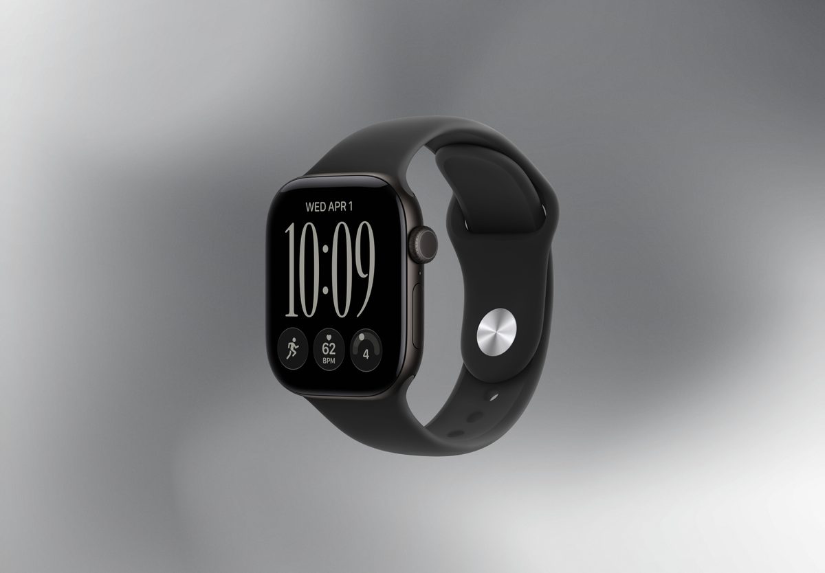 Умные часы Apple Watch Series 12 42mm Black Aluminium, Sport Band Black, M/L, превью следующего фото