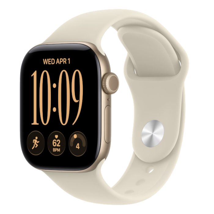 Умные часы Apple Watch Series 12 42mm Light Gold, Sport Band Sand, S/M