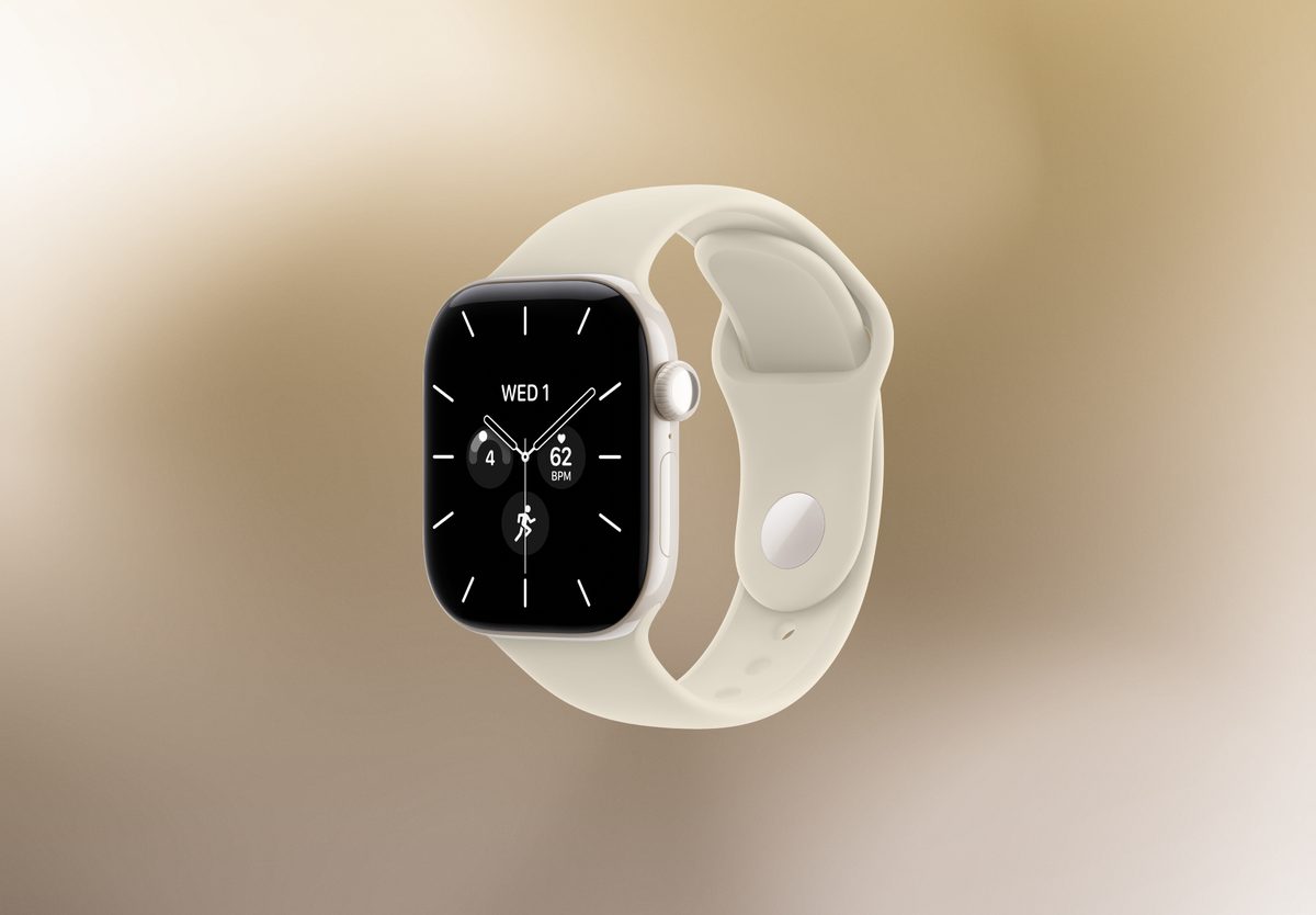 Умные часы Apple Watch Series 12 42mm Pearl White, Sport Band Sand, M/L, превью следующего фото