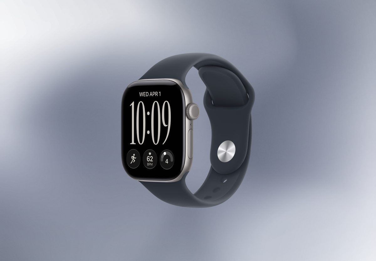 Умные часы Apple Watch Series 12 42mm Space Grey Aluminium, Sport Band Navy Blue, M/L, превью следующего фото