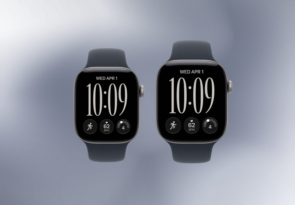 Умные часы Apple Watch Series 12 42mm Space Grey Aluminium, Sport Band Navy Blue, M/L, фото 5