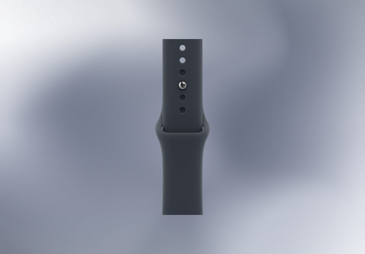 Умные часы Apple Watch Series 12 42mm Space Grey Aluminium, Sport Band Navy Blue, S/M, фото 4