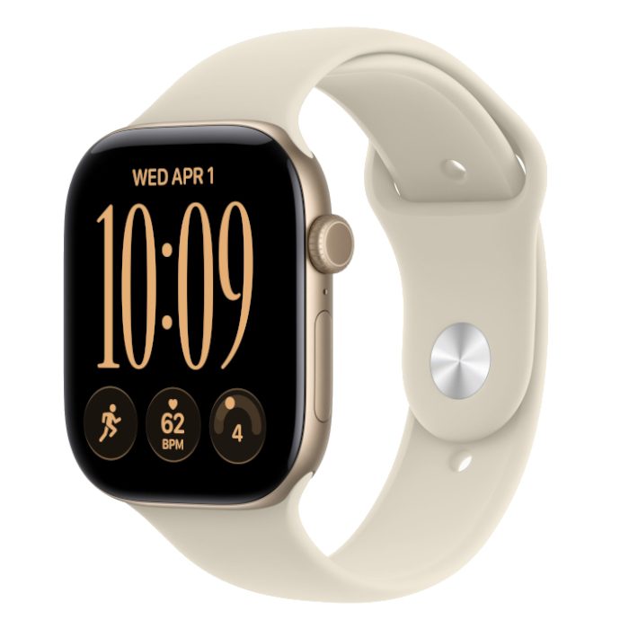 Умные часы Apple Watch Series 12 46mm Light Gold, Sport Band Sand, M/L
