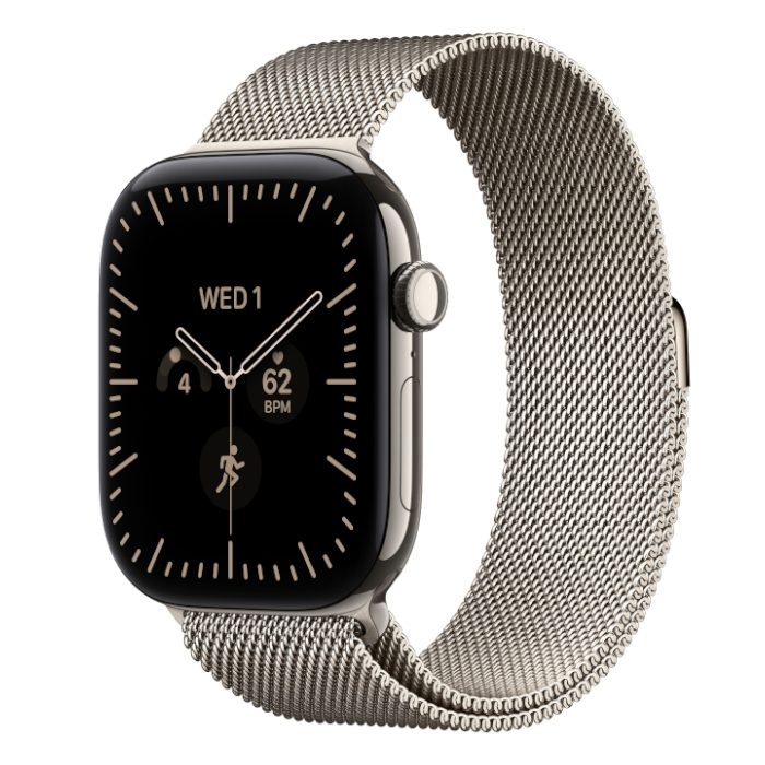 Умные часы Apple Watch Series 12 46mm Natural Titanium, Milanese Loop Natural, M/L