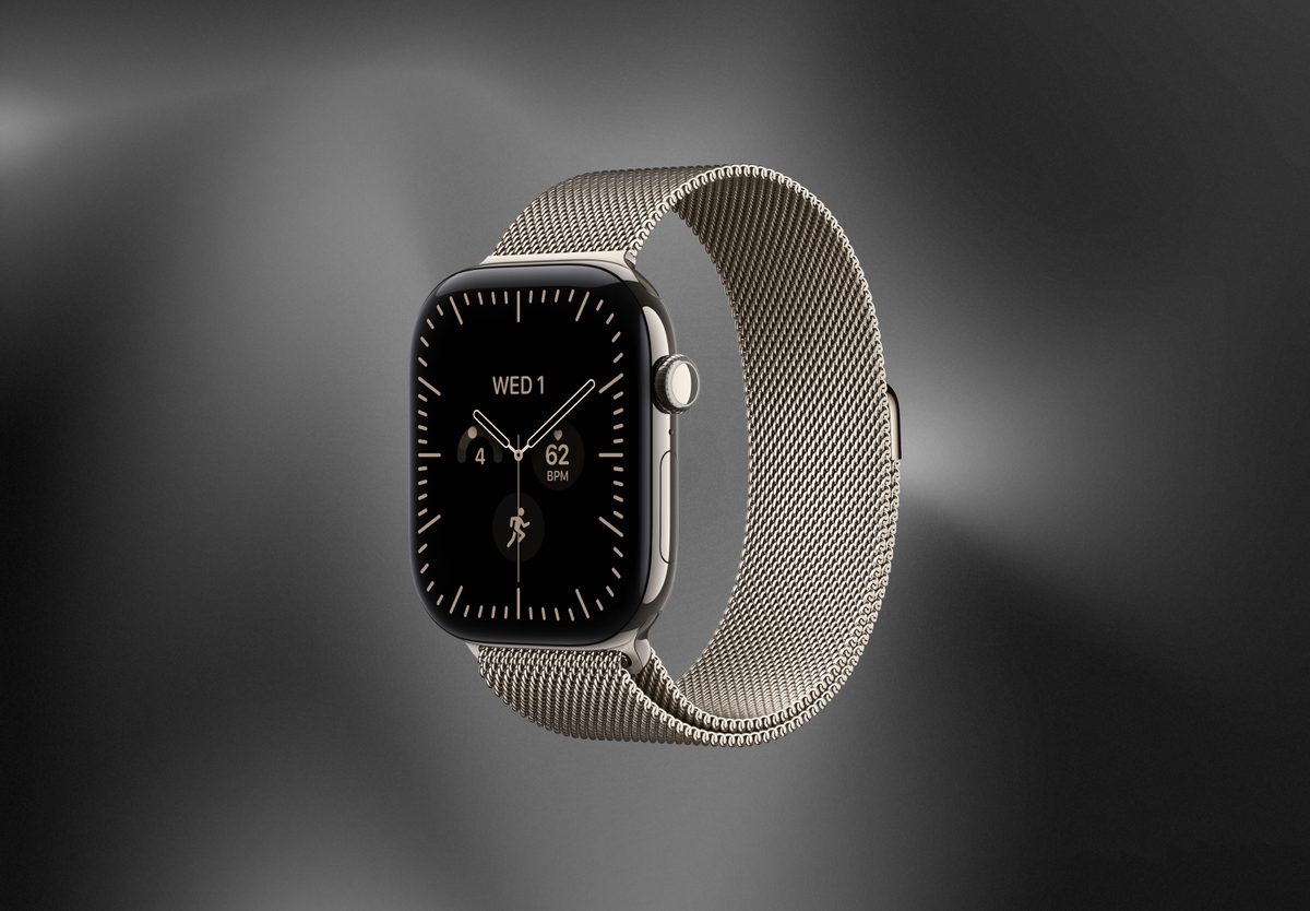 Умные часы Apple Watch Series 12 46mm Natural Titanium, Milanese Loop Natural, S/M, превью следующего фото