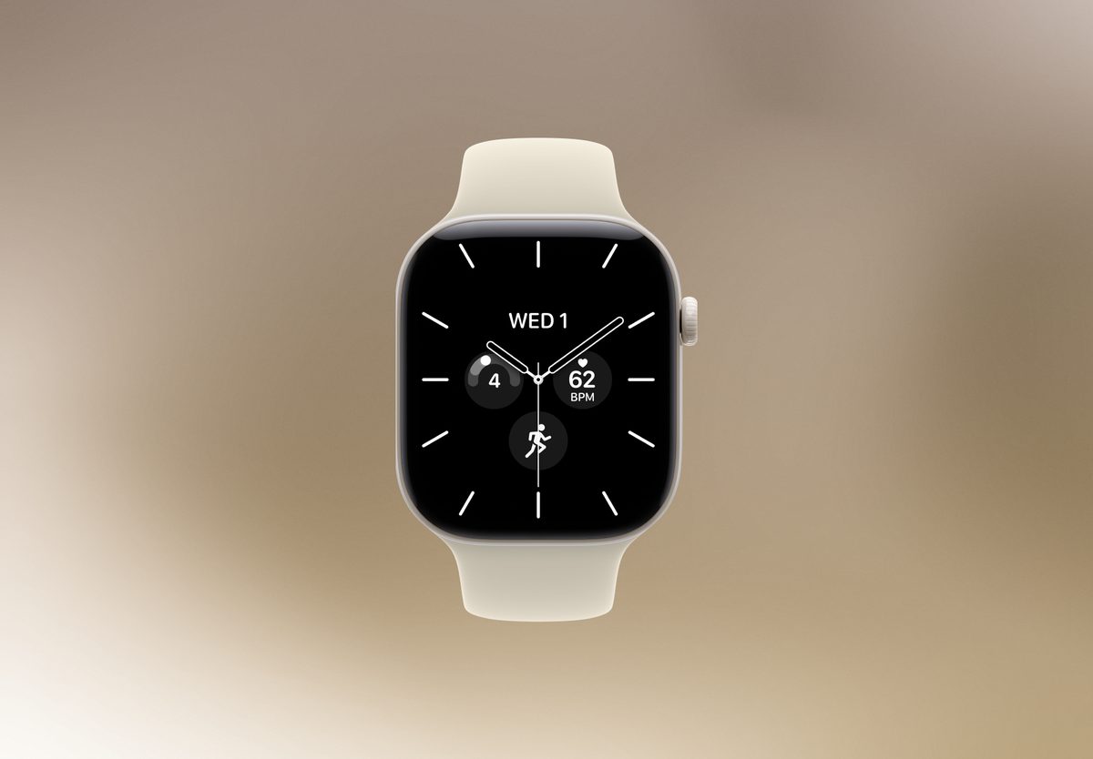 Умные часы Apple Watch Series 12 46mm Pearl White, Sport Band Sand, S/M, фото 3
