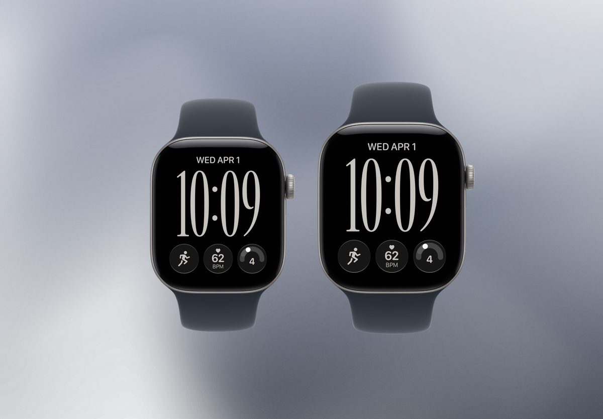Умные часы Apple Watch Series 12 46mm Space Grey Aluminium, Sport Band Navy Blue, M/L, фото 5