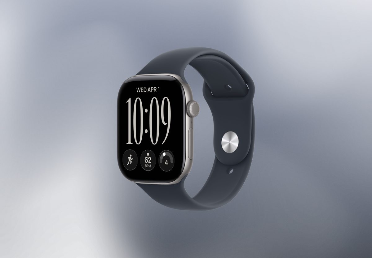 Умные часы Apple Watch Series 12 46mm Space Grey Aluminium, Sport Band Navy Blue, S/M, превью следующего фото