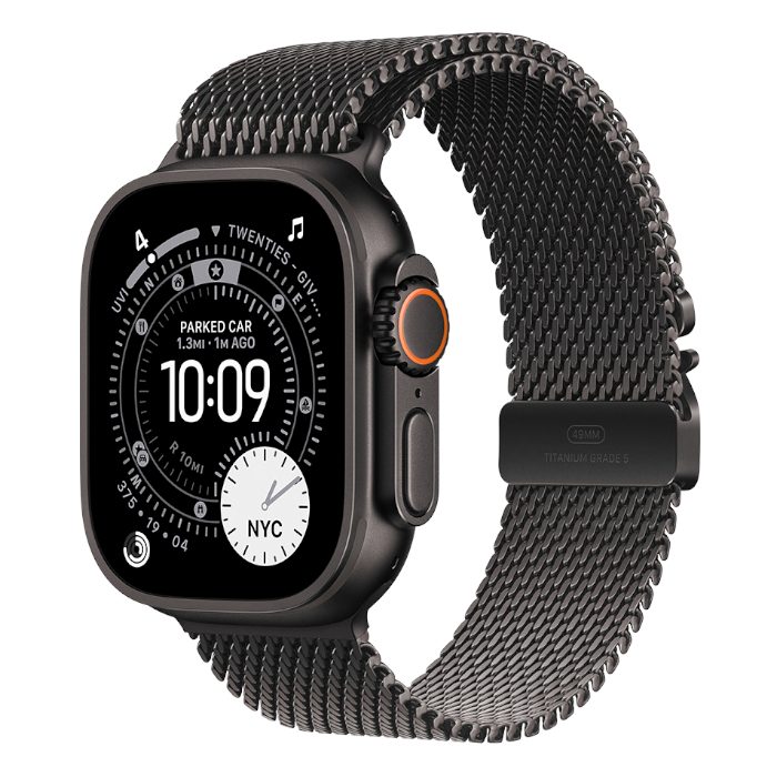 Умные часы Apple Watch Ultra 3 GPS 49mm Black Titanium, Milanese Loop, M