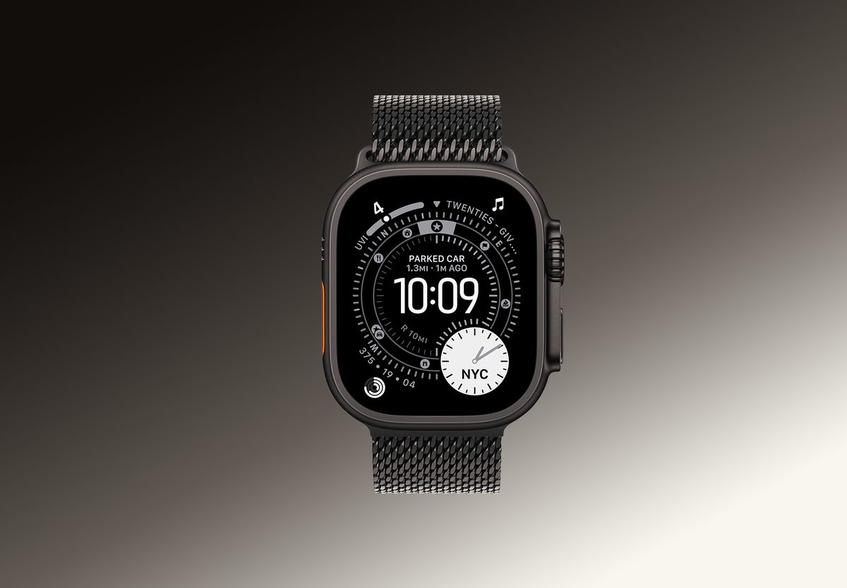 Умные часы Apple Watch Ultra 3 GPS 49mm Black Titanium, Milanese Loop, M, фото 3