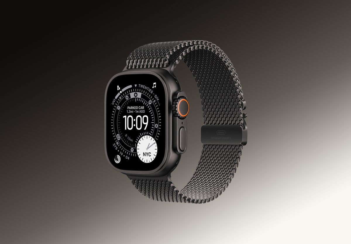 Умные часы Apple Watch Ultra 3 GPS 49mm Black Titanium, Milanese Loop, S, превью следующего фото