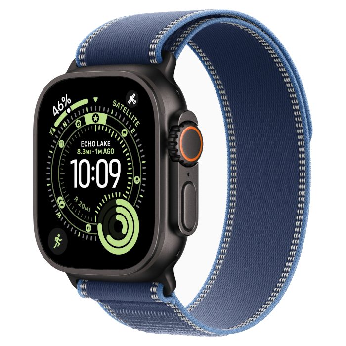 Умные часы Apple Watch Ultra 3 GPS 49mm Black Titanium, Trail Blue/Bright Blue, S/M
