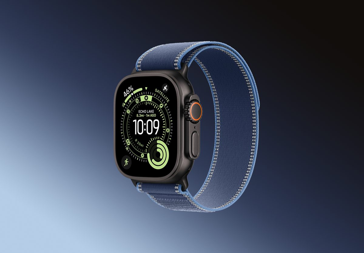 Умные часы Apple Watch Ultra 3 GPS 49mm Black Titanium, Trail Blue/Bright Blue, S/M, превью следующего фото