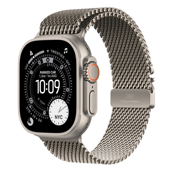 Умные часы Apple Watch Ultra 3 GPS 49mm Natural Titanium, Milanese Loop, S