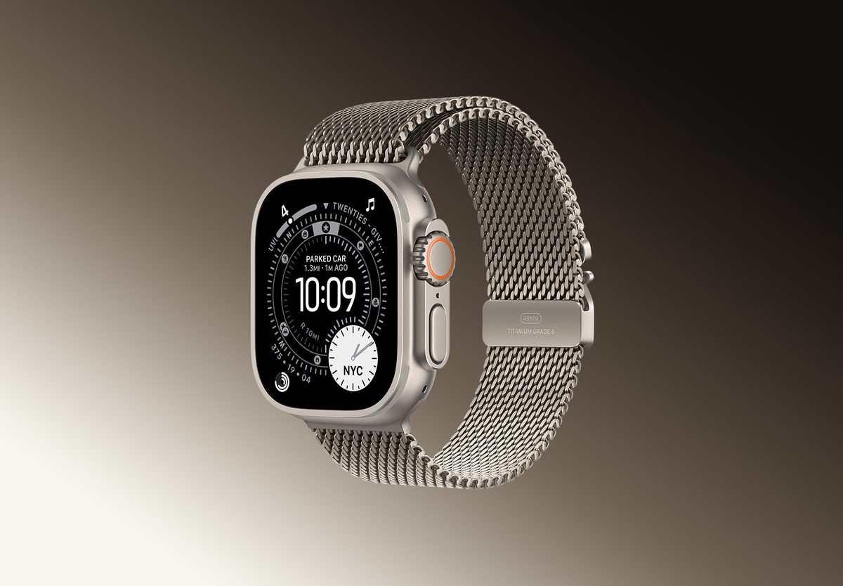 Умные часы Apple Watch Ultra 3 GPS 49mm Natural Titanium, Milanese Loop, S, превью следующего фото