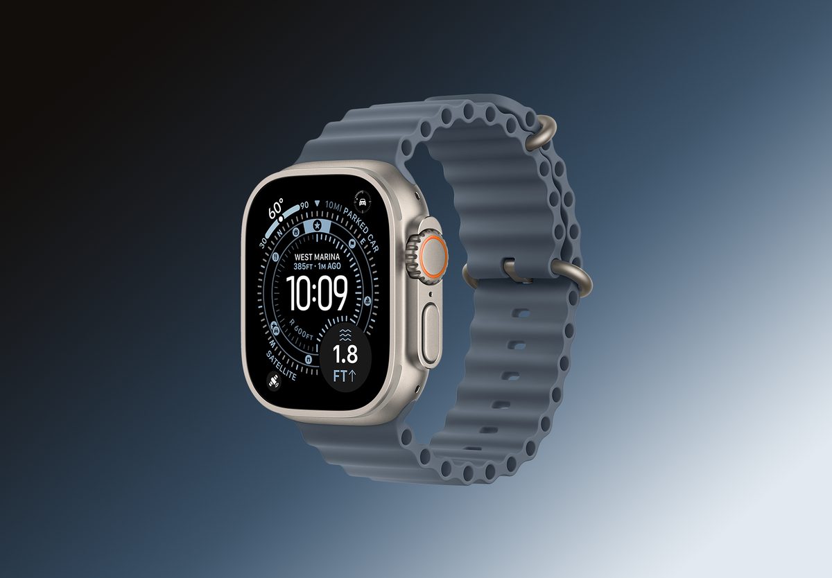 Умные часы Apple Watch Ultra 3 GPS 49mm Natural Titanium, Ocean Anchor Blue, превью следующего фото