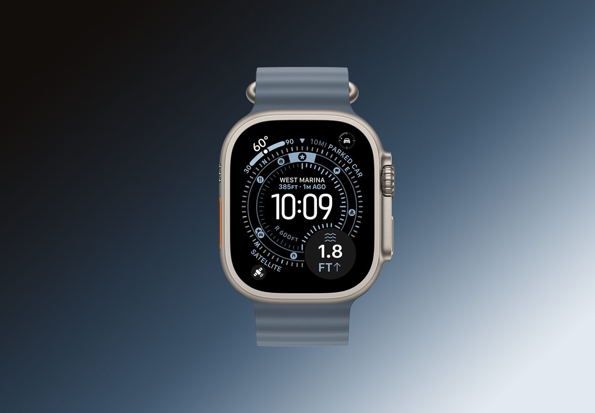 Умные часы Apple Watch Ultra 3 GPS 49mm Natural Titanium, Ocean Anchor Blue, фото 3