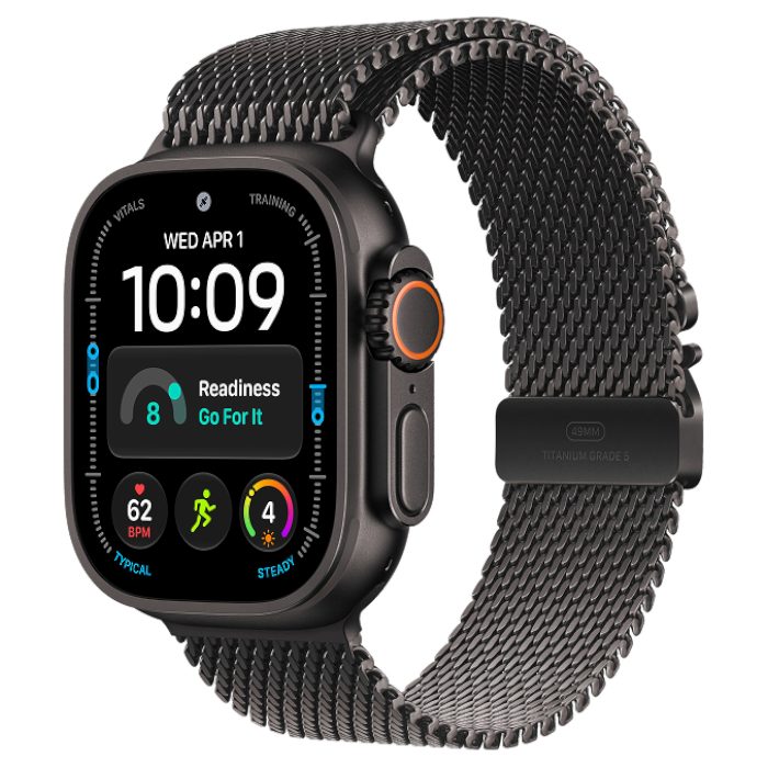 Умные часы Apple Watch Ultra 4 GPS 49mm Black Titanium, Milanese Loop, L