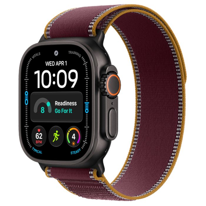 Умные часы Apple Watch Ultra 4 GPS 49mm Black Titanium, Trail Burgundy, M/L