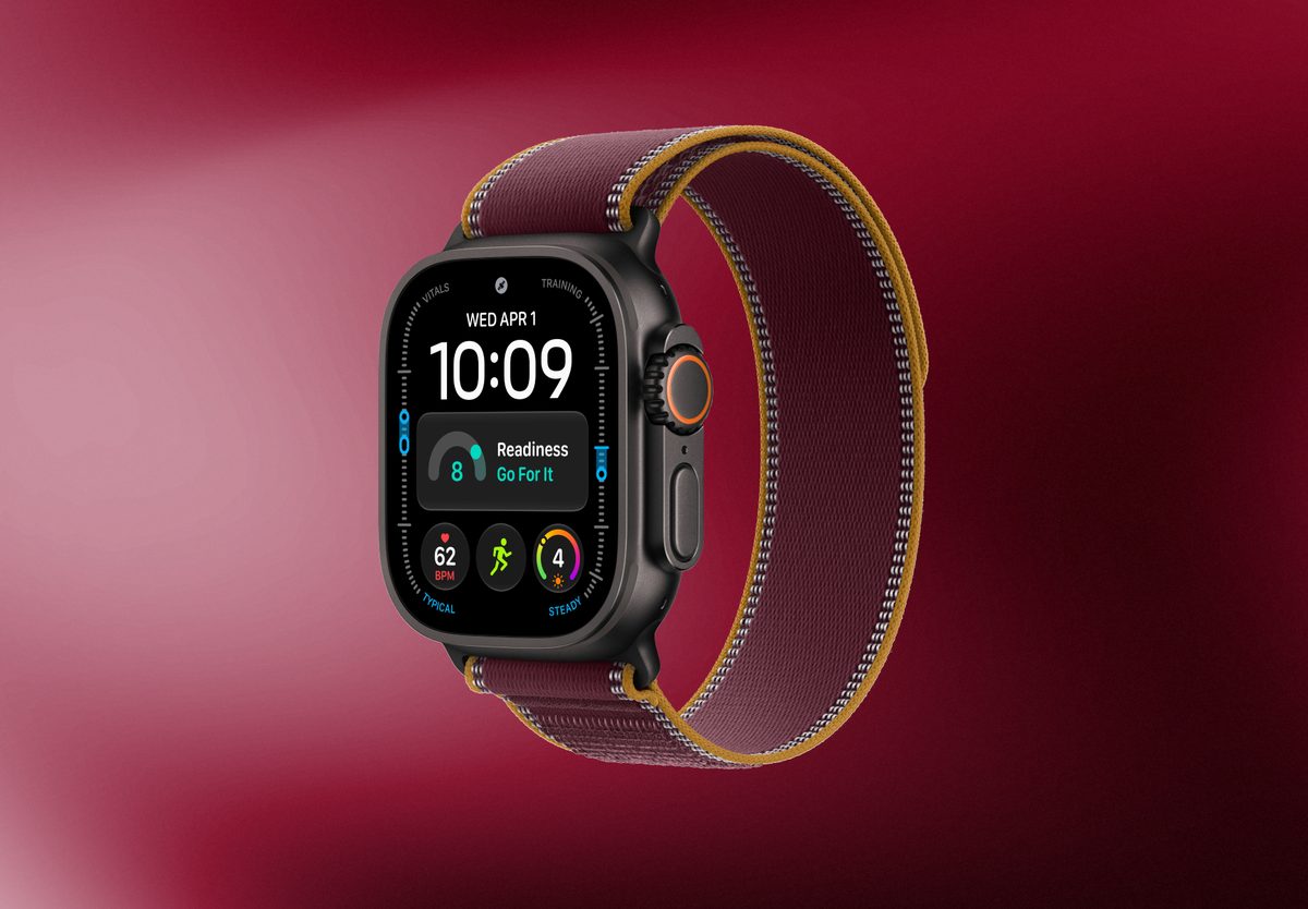 Умные часы Apple Watch Ultra 4 GPS 49mm Black Titanium, Trail Burgundy, S/M, превью следующего фото