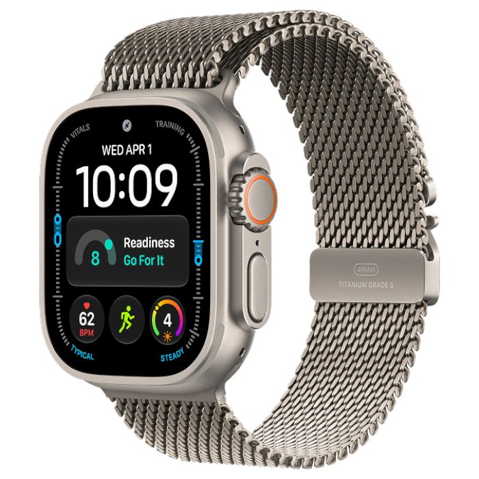 Умные часы Apple Watch Ultra 4 GPS 49mm Natural Titanium, Milanese Loop, L