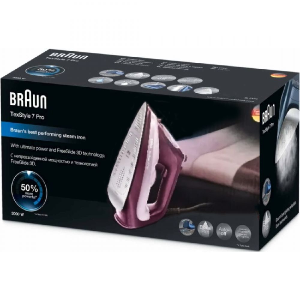Утюг Braun SI7181VI 3100Вт сиреневый/фиолетовый, превью предыдущего фото