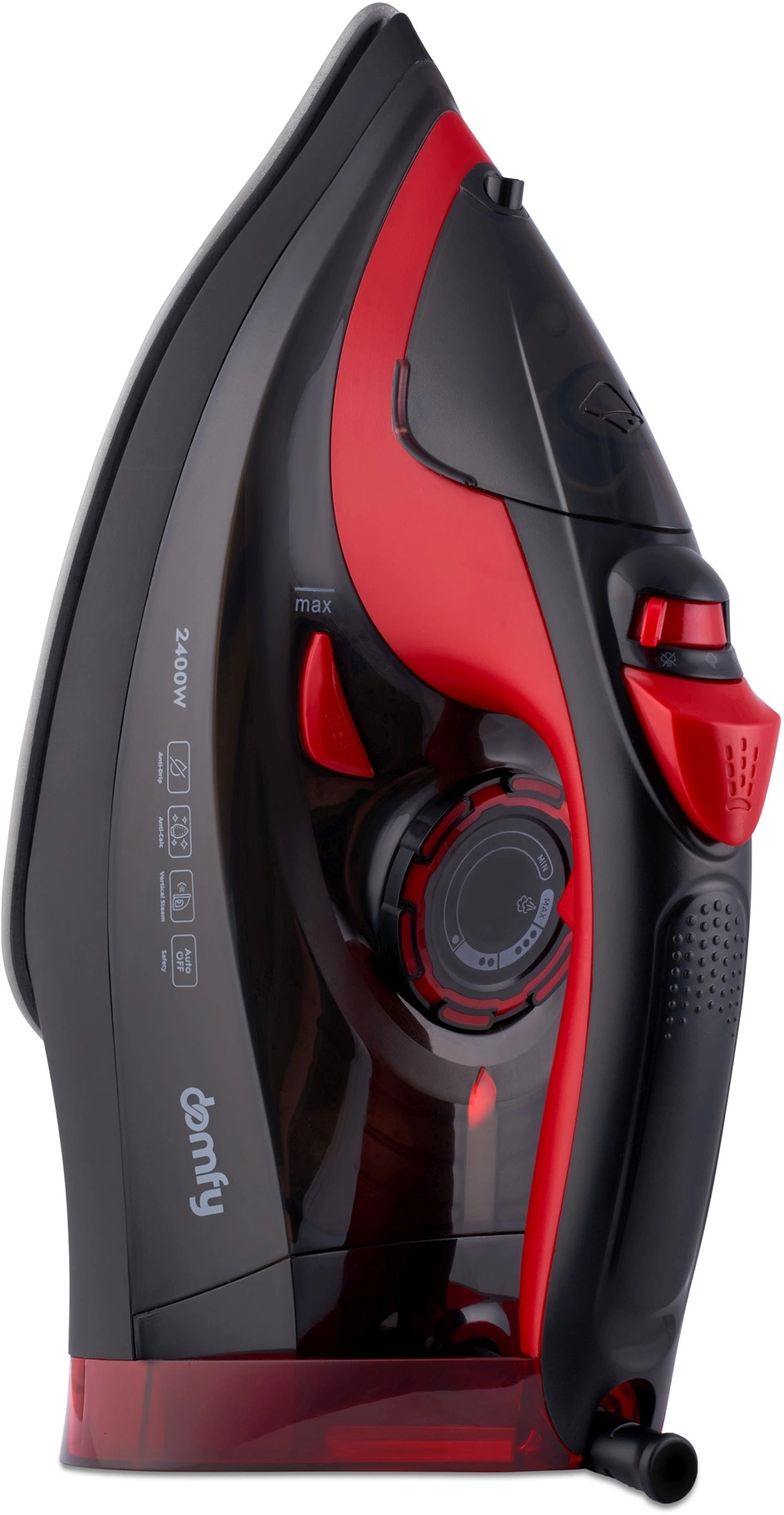 Утюг Domfy DSC-EI502 2400Вт черный/красный, фото 3