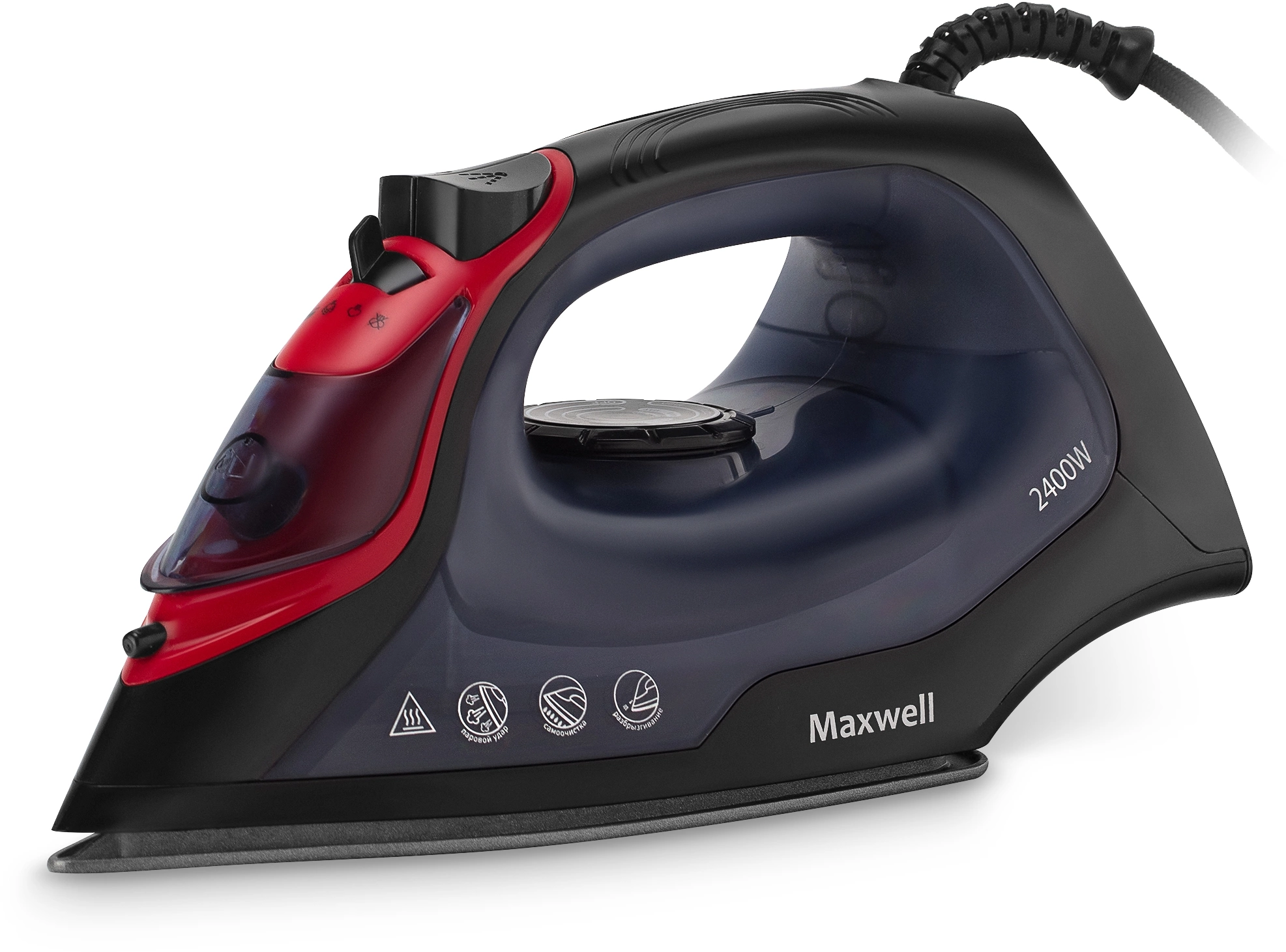 Утюг Maxwell MW-3034 2400Вт черный, превью следующего фото