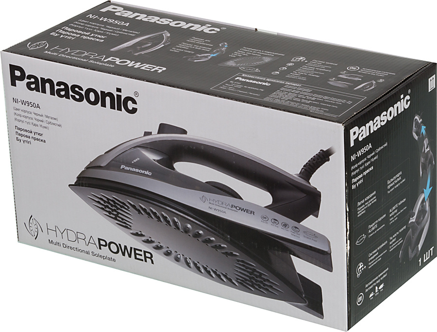 Утюг Panasonic NI-W950ALTW черный, фото 7