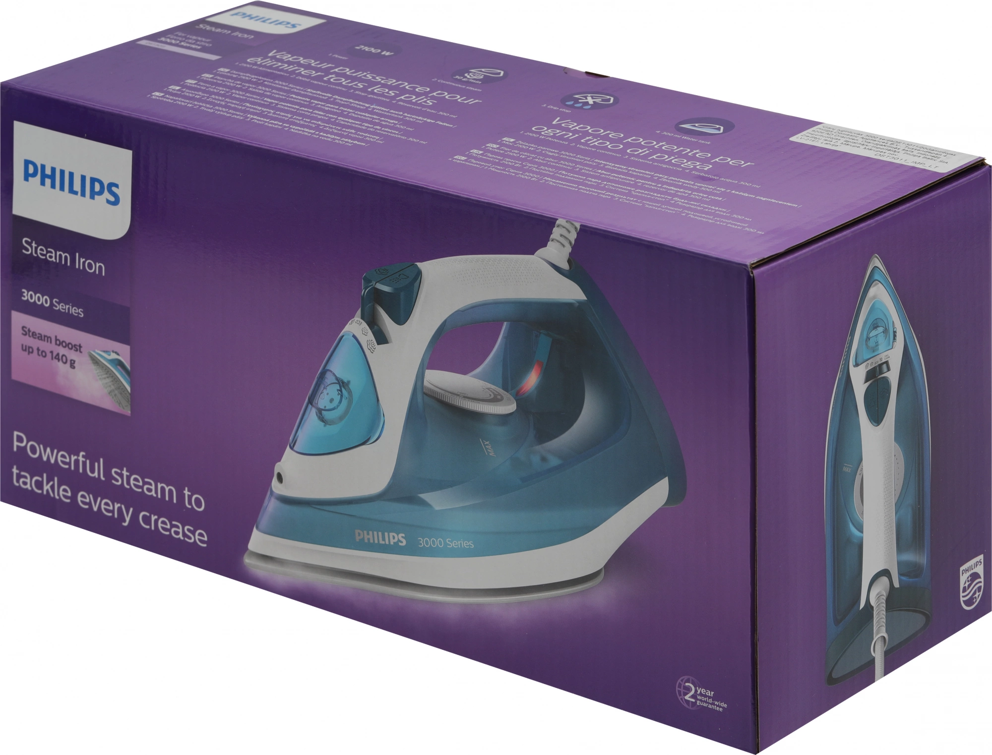 Утюг Philips DST3011/20 2100Вт синий, фото 11