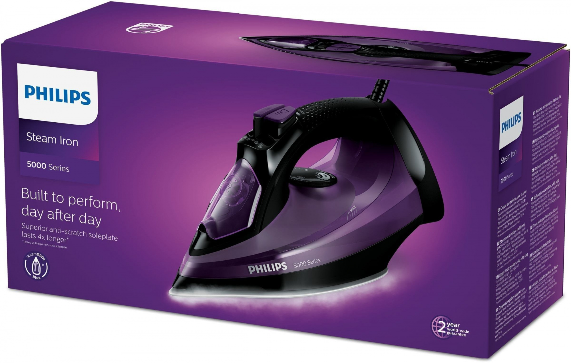 Утюг Philips DST5030/80 2400Вт фиолетовый, фото 4