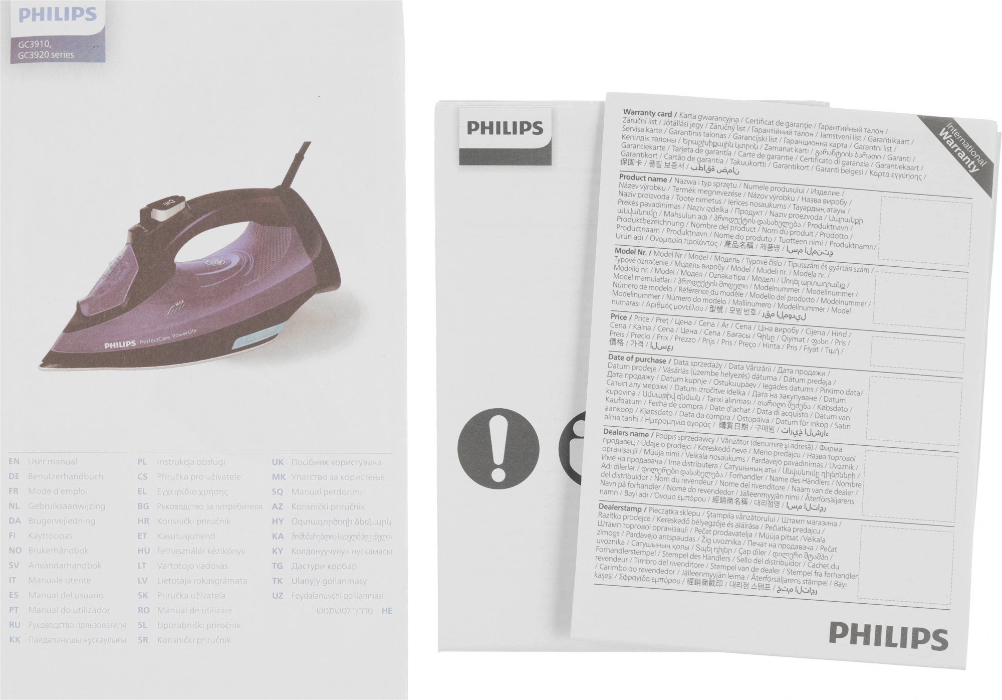Утюг Philips PerfectCare GC3925/30 2500Вт синий/черный, превью предыдущего фото