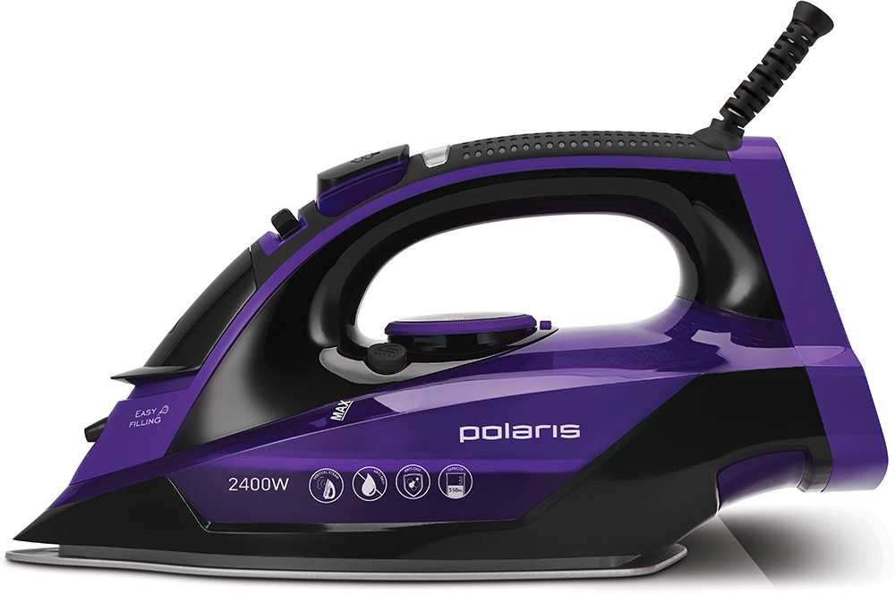 Утюг Polaris PIR 2415K 2400Вт черный/фиолетовый, фото 3