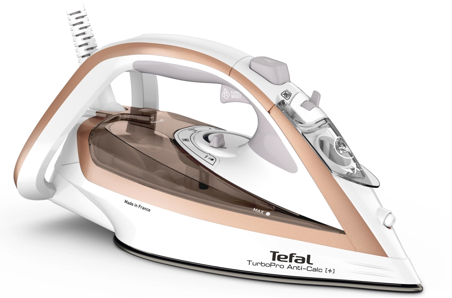Утюг Tefal Turbo Pro FV5697E1 3000Вт белый/бежевый, фото 2