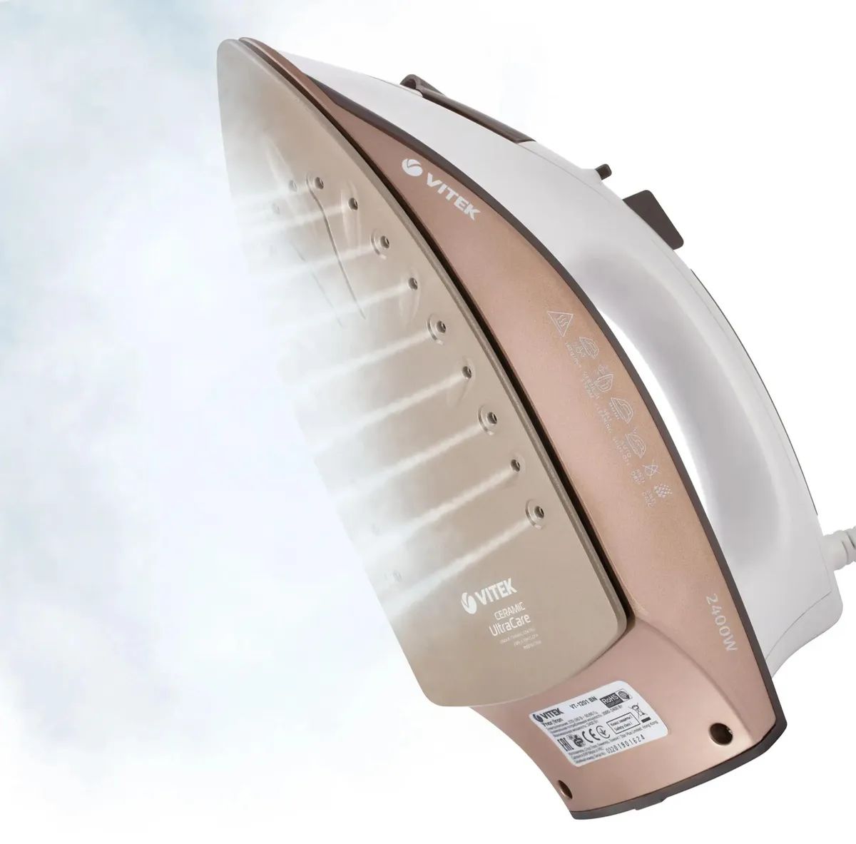 Утюг Vitek VT-1201 коричневый, фото 3