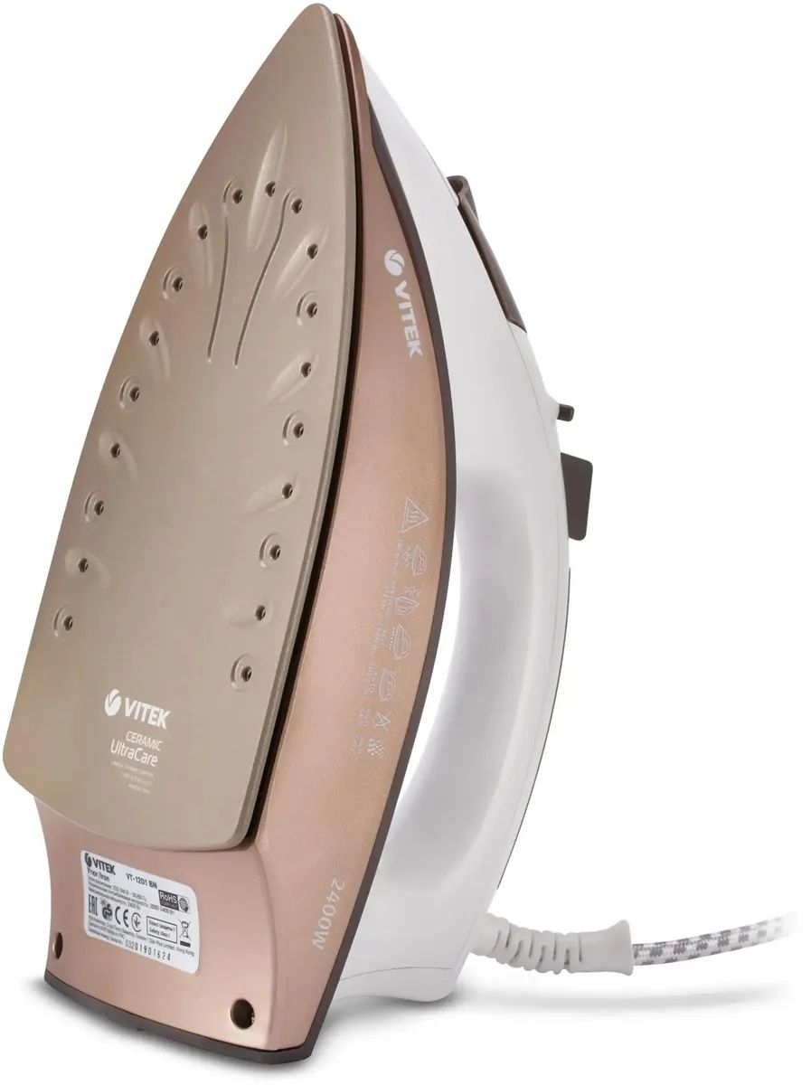 Утюг Vitek VT-1201 коричневый, фото 4