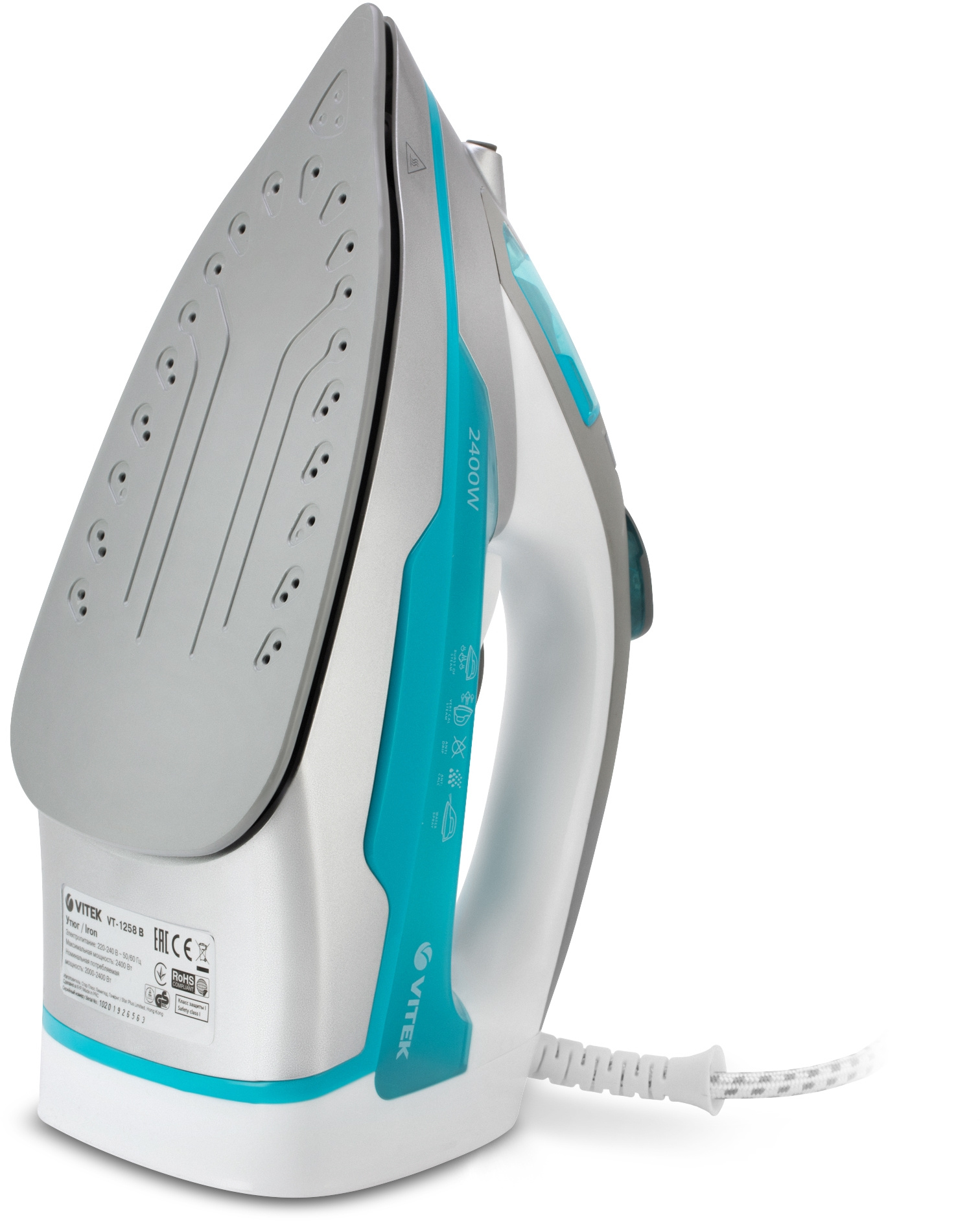 Утюг Vitek VT-1258 белый, фото 5