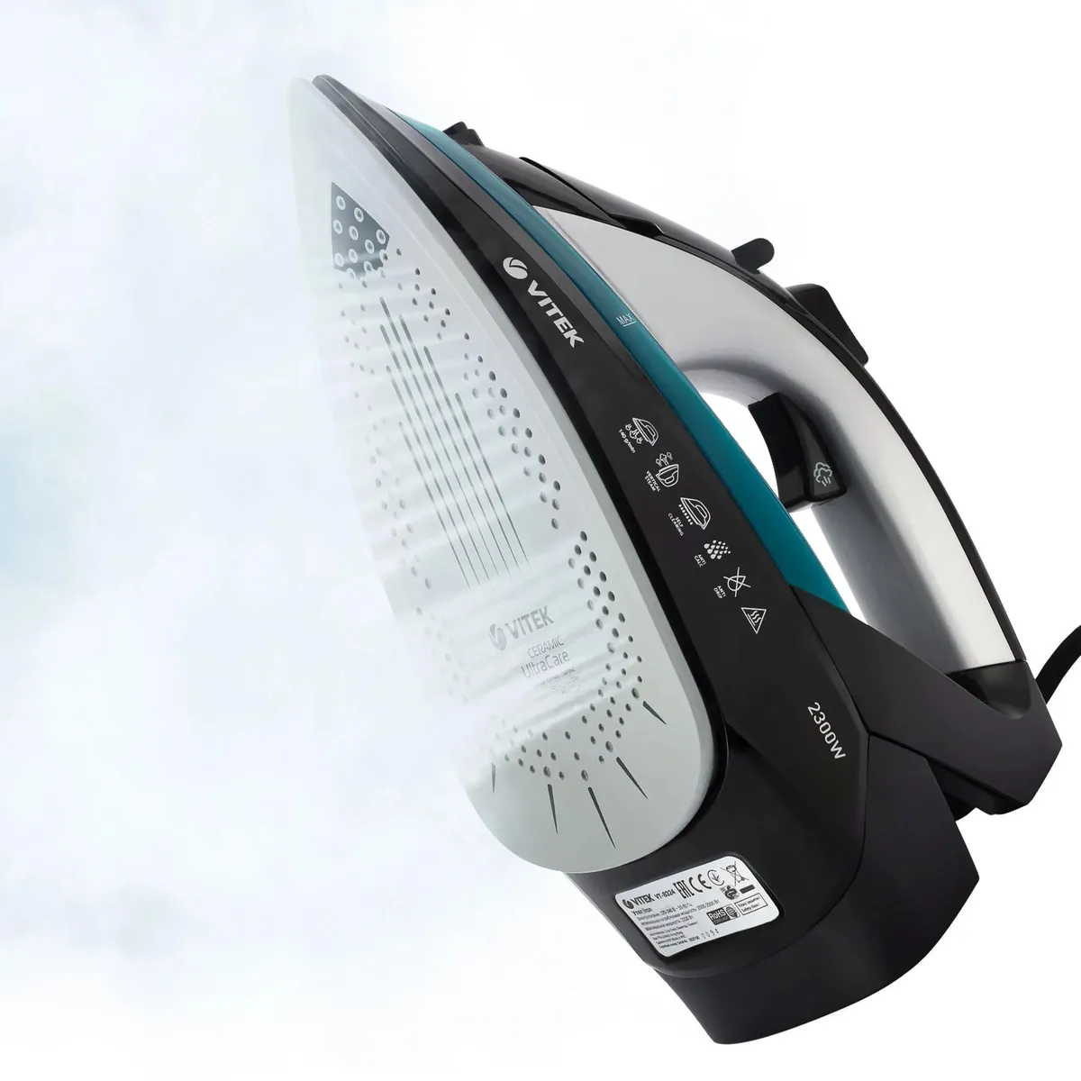 Утюг Vitek VT-8324 2300Вт черный/зеленый, фото 3