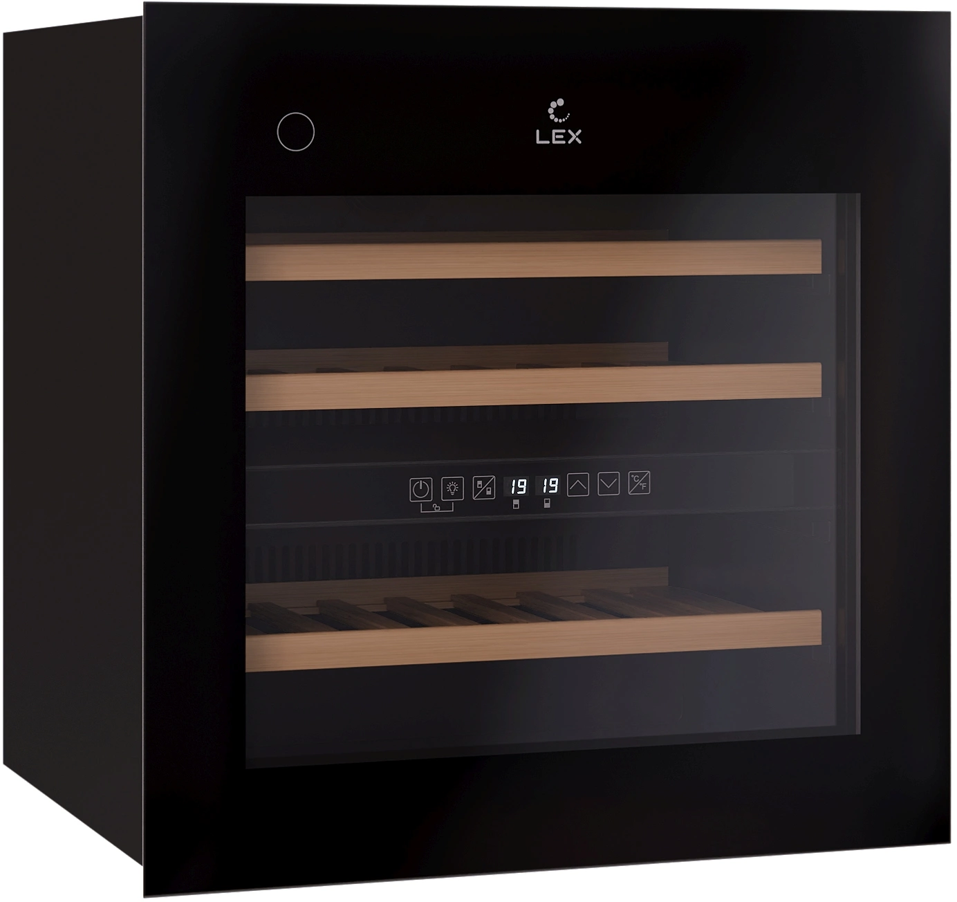 Винный шкаф Lex LWD6036BL dual zone PP, фото 7