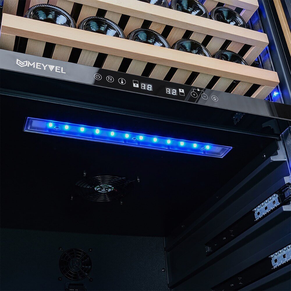 Винный шкаф Meyvel MV163PRO-KBT2 натуральный бук, фото 7